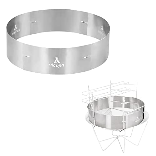 Vicopo 焚き火台 焚火台 折りたたみ焚き火台 専用風防