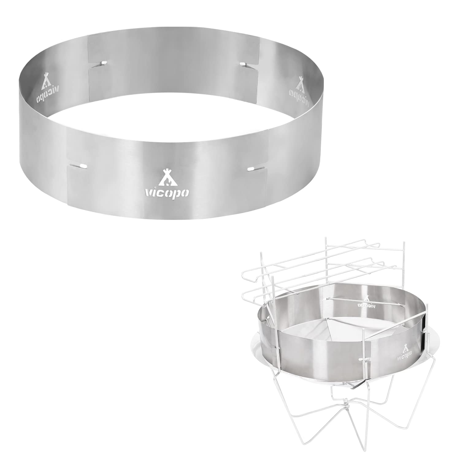 Vicopo 焚き火台 焚火台 折りたたみ焚き火台 専用風防