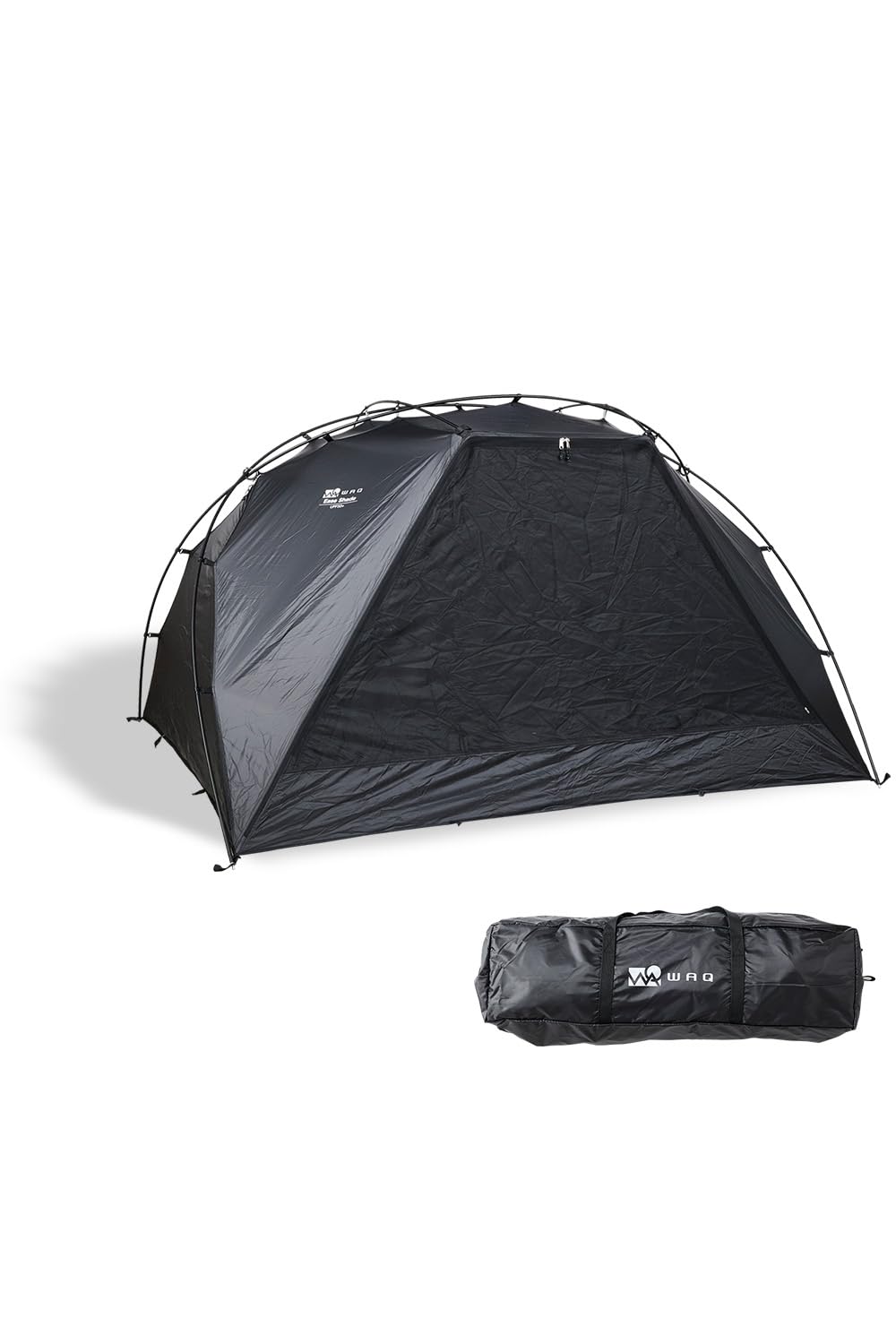 WAQ EASE SHADE 日除けシェード 簡易テント サンシェード 遮光 遮熱 メッシュ フルクローズ ピクニック UVカット ソロキャンプ 公園 UV加工 紫外線防止 防災 持ち運び便利