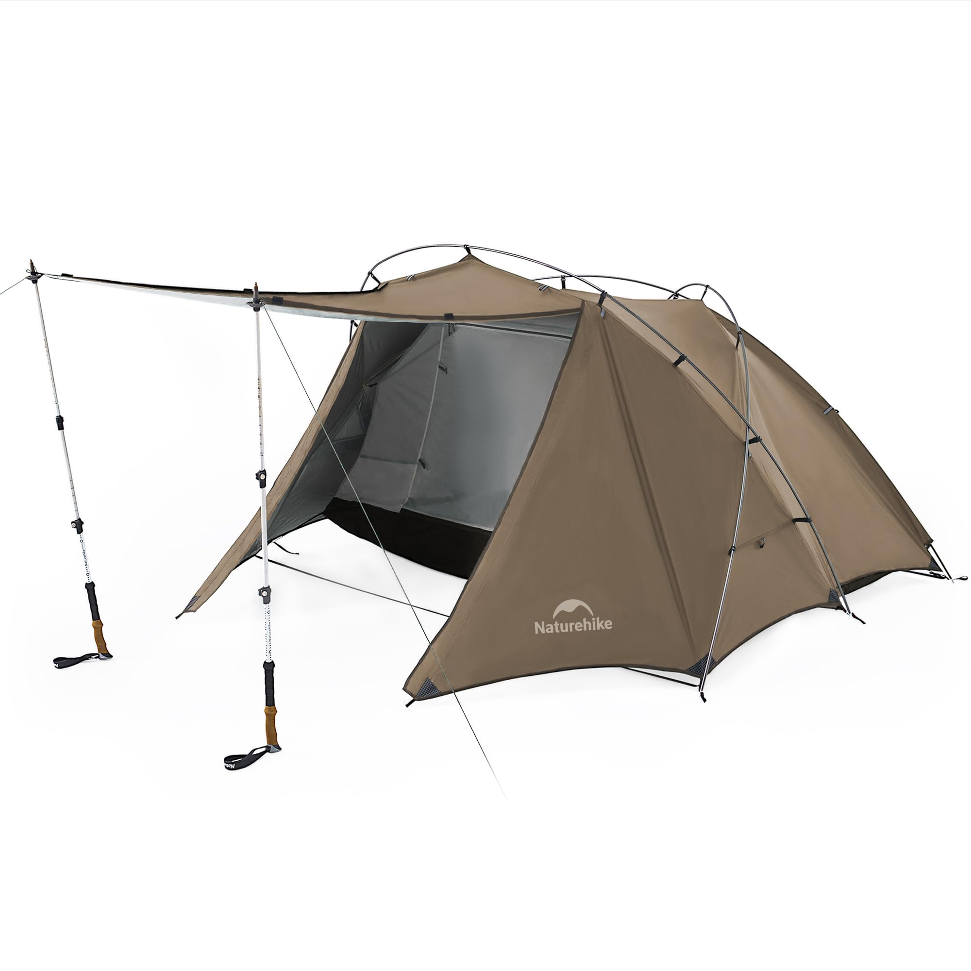 Naturehike公式ショップ テント 2人用 自立式 広い前室付き 軽量 ダブルウォール アウトドア 耐水圧2000㎜ 防風 収納袋付き コンパクト 3シーズン 防災用 キャンピング ソロキャンプ